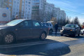 Три машины столкнулись у пешеходного перехода