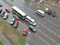 Пассажиры пострадали при столкновении автобуса с маршруткой