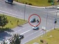 Автомобилист-нарушитель «уронил» скутериста у Крюковской эстакады