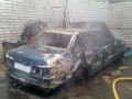 В андреевском ГСК сгорел автомобиль