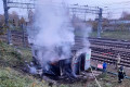 На железной дороге в Зеленограде произошел пожар