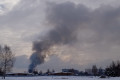 На птицефабрике в Ржавках произошел крупный пожар