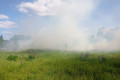 Травяной пожар произошел в Менделеево