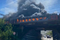 Железнодорожники не исключили возможность поджога сгоревшей электрички