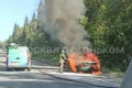 На Пятницком шоссе сгорел автомобиль