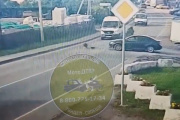 ДТП с мотоциклом на Пятницком шоссе. Видео